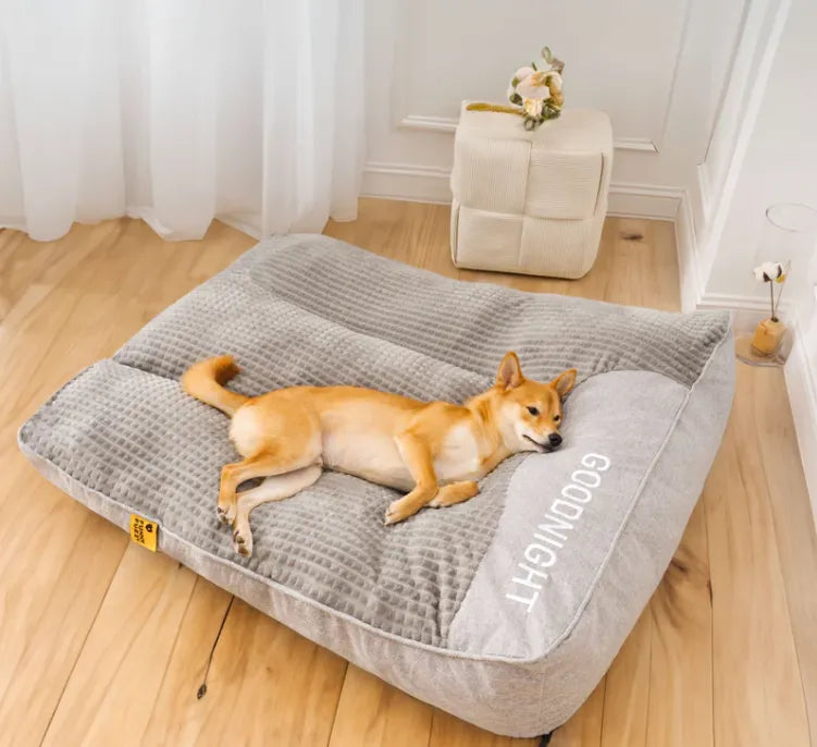 Cuscino per cani personalizzato grande spesso resistente ai graffi con protezione per la schiena