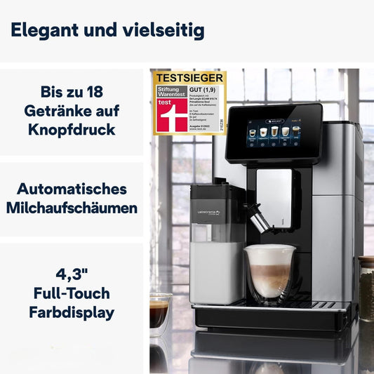 De'Longhi PrimaDonna + 3 FREEBIES! (1 kg Kaffee – Set mit 5 Tassen – Entkalker)