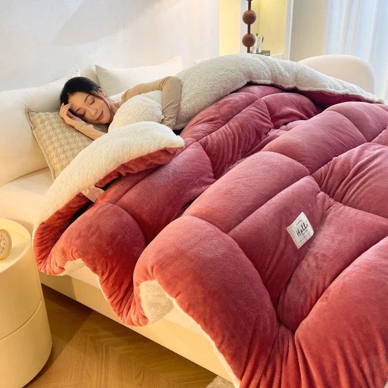 Warme, dicke Winter-Daunendecke 200×230 cm, 4,5 kg – 1+1 GRATIS