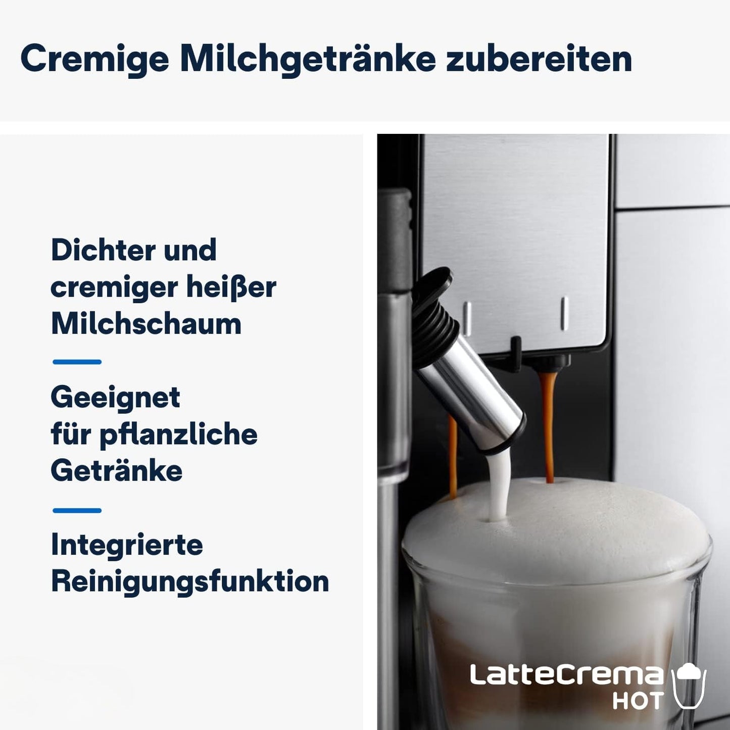De'Longhi PrimaDonna + 3 FREEBIES! (1 kg Kaffee – Set mit 5 Tassen – Entkalker)