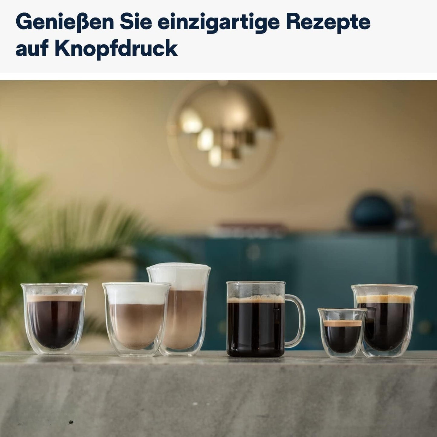 De'Longhi PrimaDonna + 3 FREEBIES! (1 kg Kaffee – Set mit 5 Tassen – Entkalker)