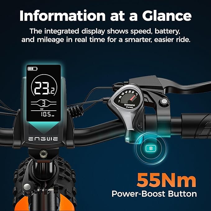 Bicicletta Elettrica Pieghevole da 48V 13Ah Batteria Rimovibile, Autonomia di 50-120 km