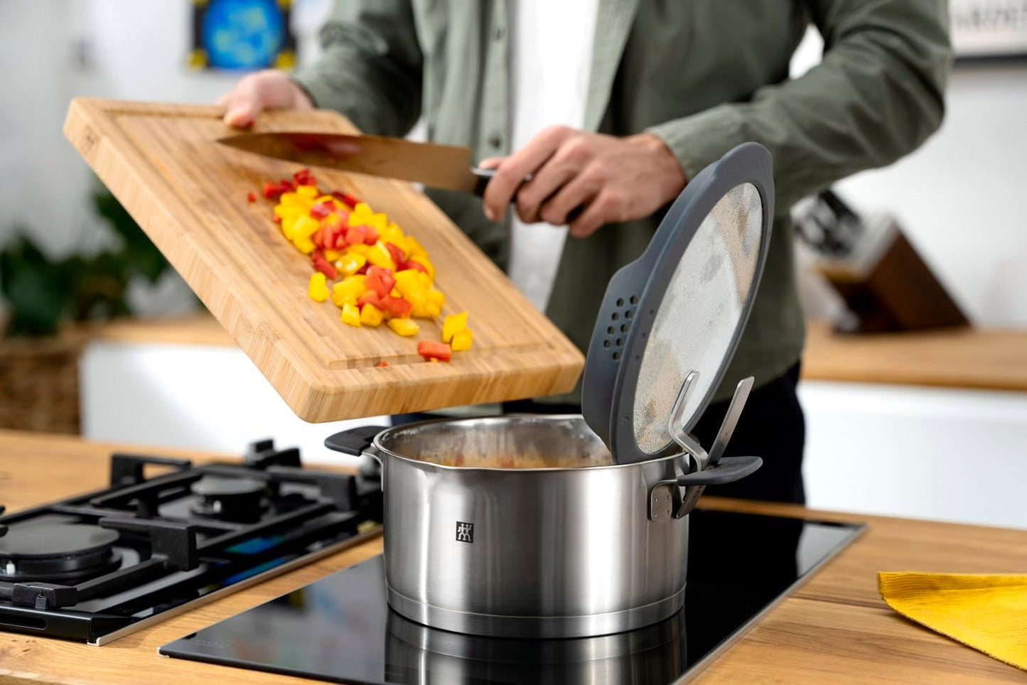 ZWILLING Simplify – 5-teiliges Topfset mit Abgießdeckeln und Silikongriffen