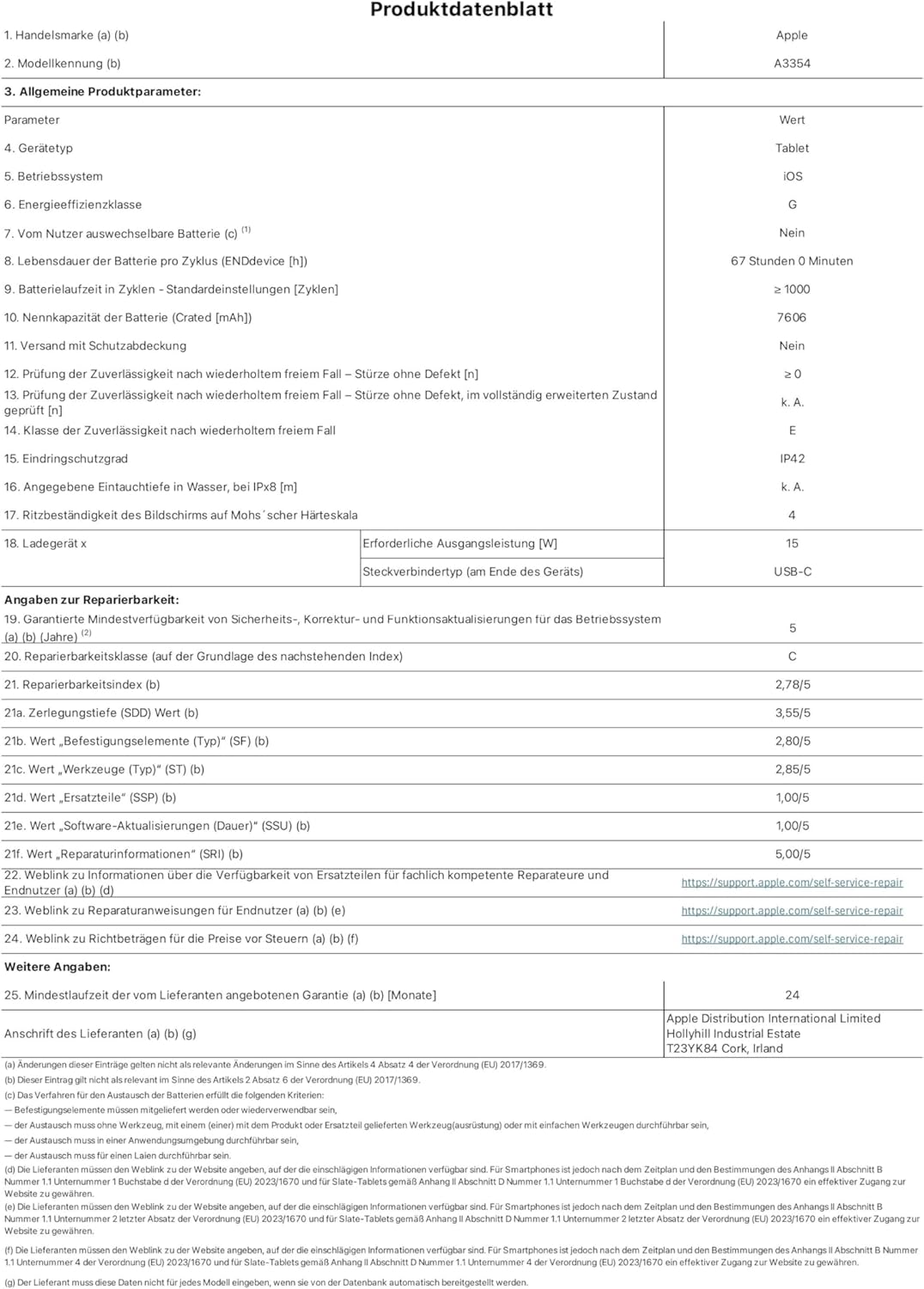 Apple iPad 11" 11. Generation 128GB Wi-Fi Silber – Zertifiziert Generalüberholt