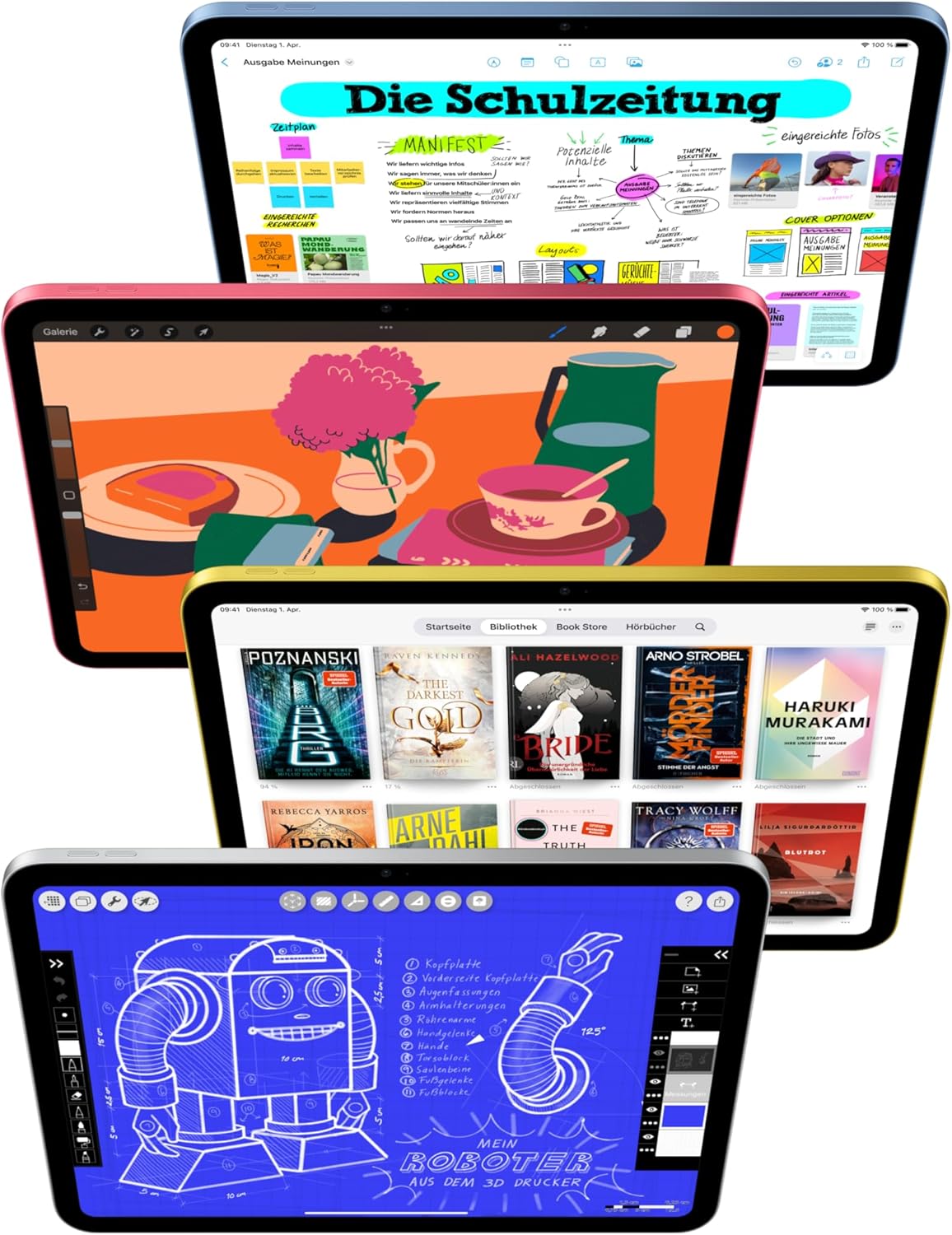 Apple iPad 11" 11. Generation 128GB Wi-Fi Silber – Zertifiziert Generalüberholt