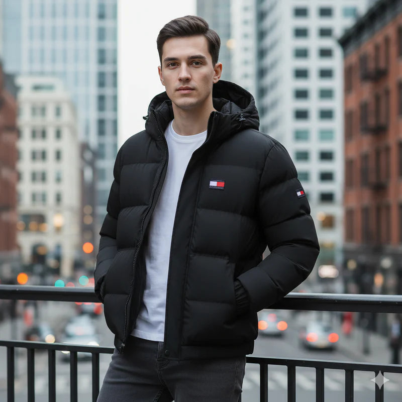 Winter Steppjacke mit Kapuze