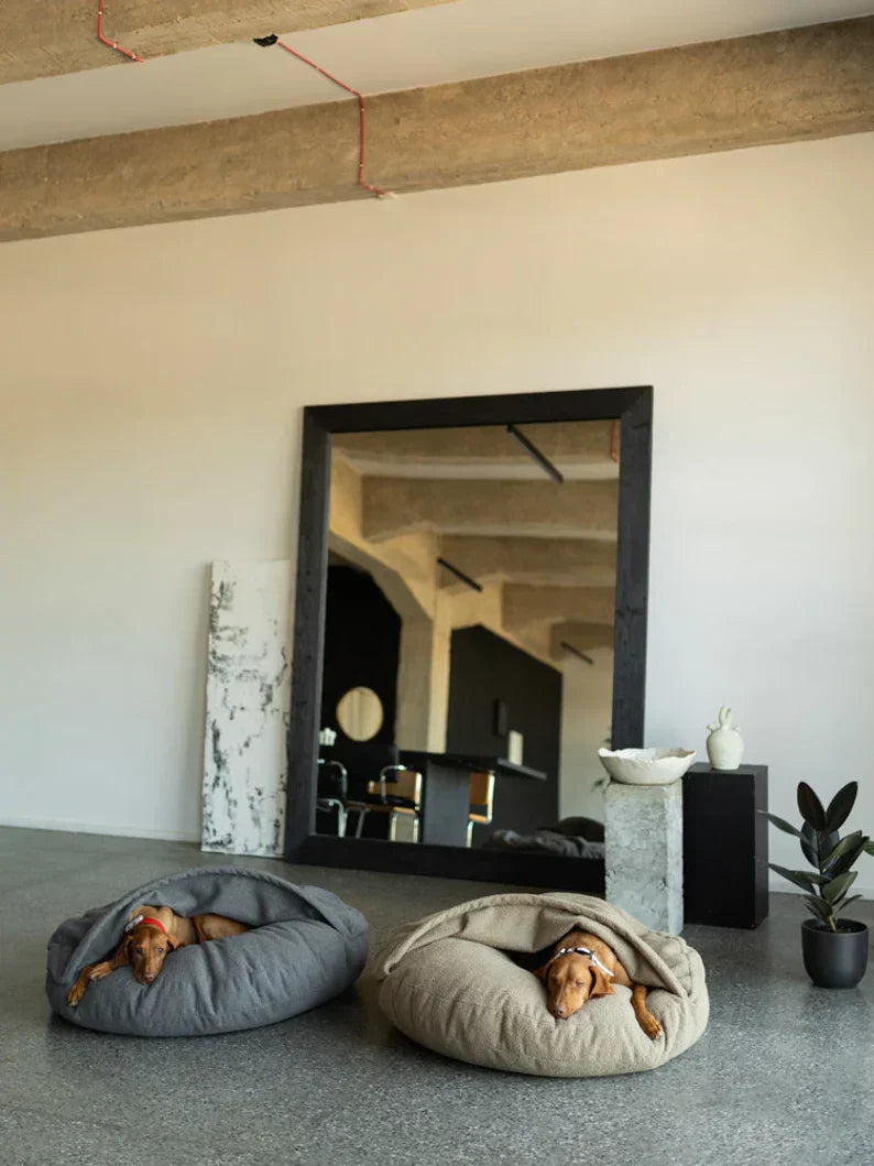 Hundehütte mit integrierter Decke